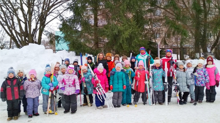 Воспитанники детских садов г. Чебоксары готовятся к "Лыжне России-2019"