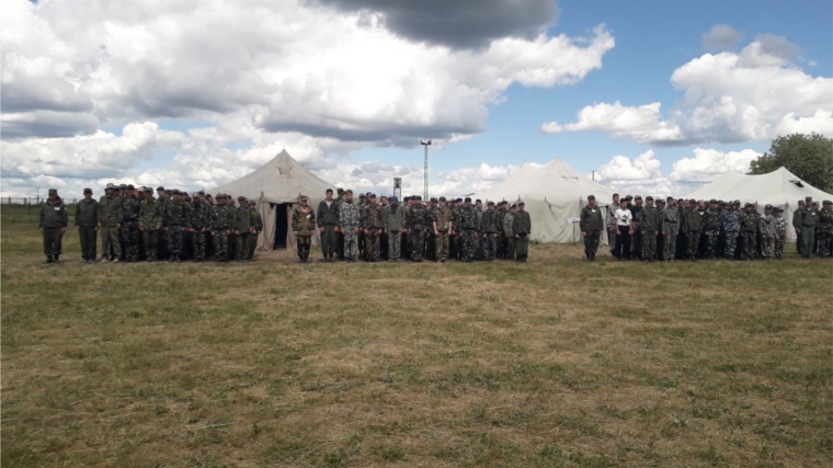 Чебоксарские школьники принимают участие в 1 смене военно-спортивных лагерных сборов «Патриот»