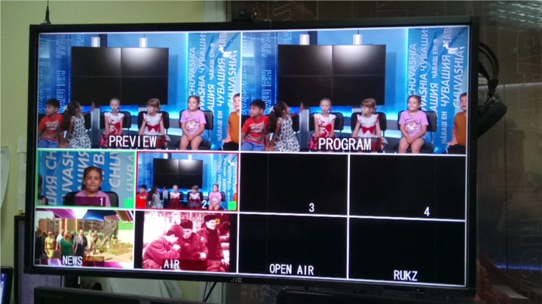 Воспитанники столичных детских садов познакомились с работой национального телевидения города Чебоксары