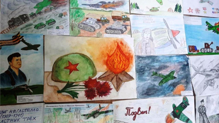Столичные школьники принимают участие в фестивале рисунков в рамках проекта «Улицы Героев в Чебоксарах»