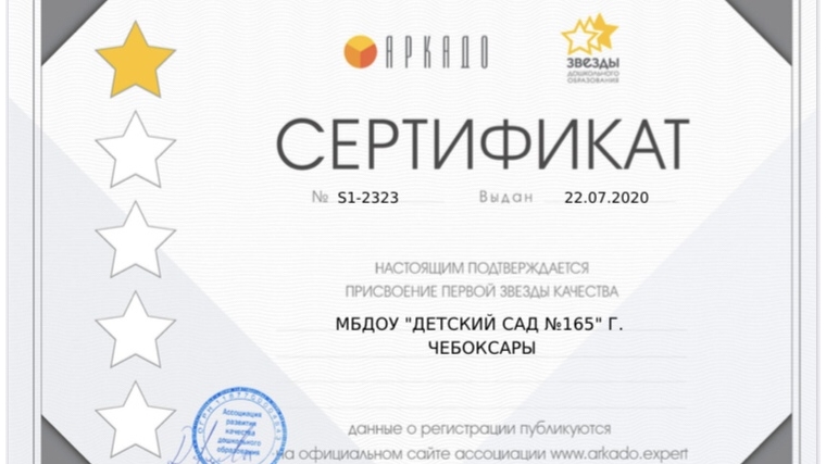 Дошкольные учреждения города Чебоксары участвуют во Всероссийском проекте «Звезды дошкольного образования»