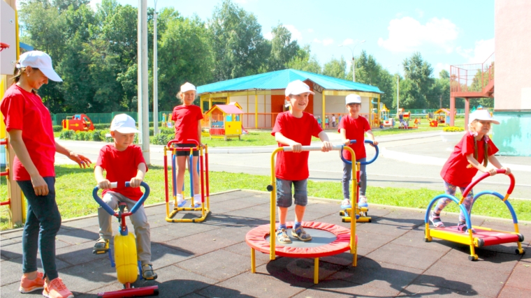 Детские сады города Чебоксары оборудованы современными малогабаритными тренажерами
