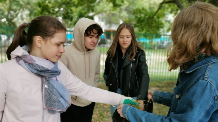 Школы города Чебоксары приняли участие в экологической акции "Всемирный день чистоты"